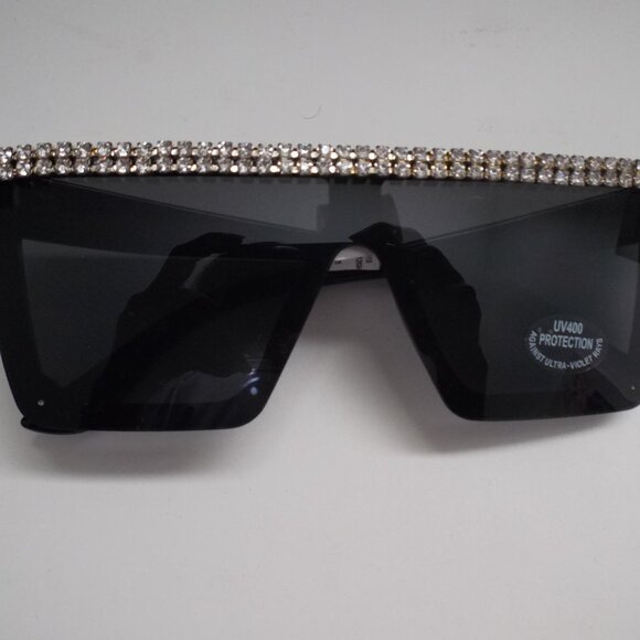 Sunglasses Black with Rhinestones - Picture 2 of 9